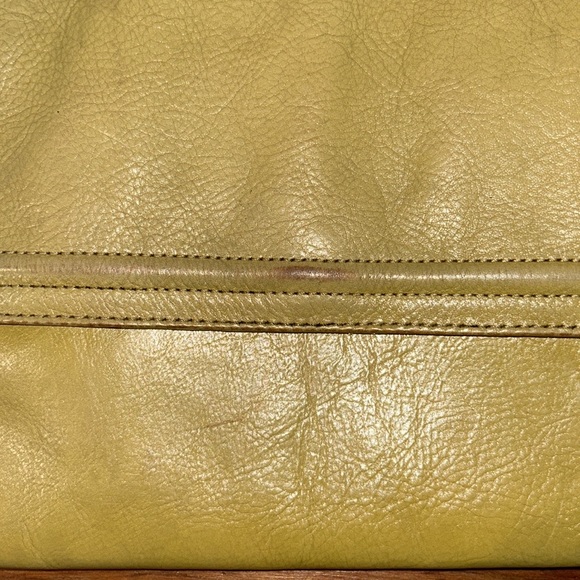 HOBO International Green Yellow Leather Large Clutch - Picture 10 of 16